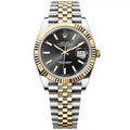 Rolex Datejust 41 Oyster Black Dial Two Tone Jubilee Bracelet Watch for Men - M126333-0014