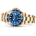 Rolex Submariner Date Oyster 41mm Blue Dial Yellow Gold Steel Strap Watch for Men - M126618LB-0002