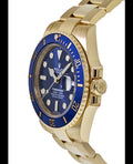 Rolex Submariner Date Oyster 41mm Blue Dial Yellow Gold Steel Strap Watch for Men - M126618LB-0002