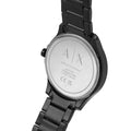 Armani Exchange Hampton Black Dial Black Steel Strap Watch For Men - AX7101