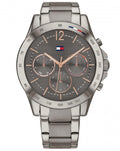 Tommy Hilfiger Haven Chronograph Quartz Grey Dial Grey Steel Strap Watch For Women - 1782196