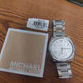 Michael Kors Bryn Quartz Silver Dial Silver Steel Strap Watch For Women - MK6133