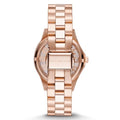 Marc Jacobs Henry Transparent Rose Gold Dial Rose Gold Steel Strap Watch for Women - MBM3339