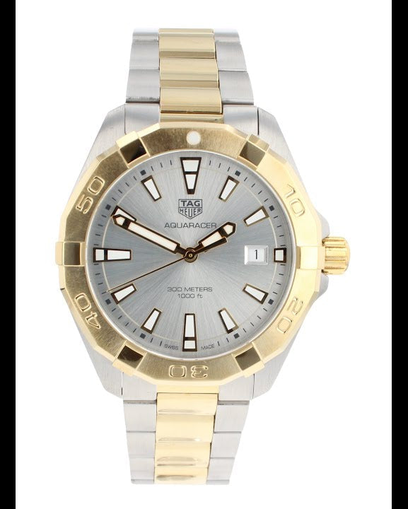 Tag Heuer Aquaracer Silver Dial Two Tone Steel Strap Watch for Women - WBD1120.BB0930