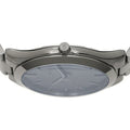 Michael Kors Slim Runway Blue Dial Grey Steel Strap Watch For Men - MK8584