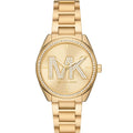 Michael Kors Janelle Quartz Gold Dial Gold Steel Strap Watch For Women - MK7381