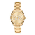 Michael Kors Janelle Quartz Gold Dial Gold Steel Strap Watch For Women - MK7381