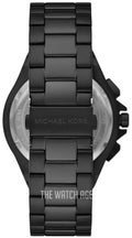 Michael Kors Lennox Chronograph Black Dial Black Steel Strap Watch For Men - MK8941