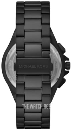 Michael Kors Lennox Chronograph Black Dial Black Steel Strap Watch For Men - MK8941