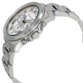 Michael Kors Brecken Chronograph Silver Dial Silver Steel Strap Watch For Women - MK8562