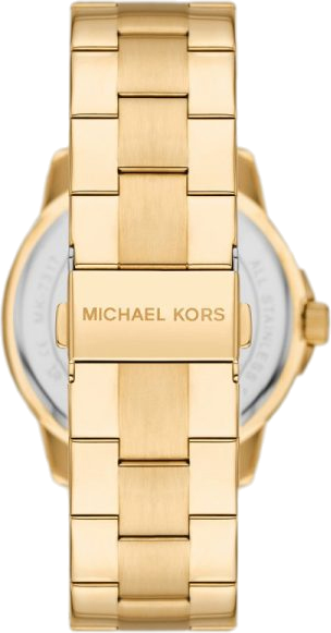 Michael Kors Bryn Quartz Gold Dial Gold Steel Strap Watch For Women - MK7317