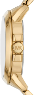 Michael Kors Bryn Quartz Gold Dial Gold Steel Strap Watch For Women - MK7317