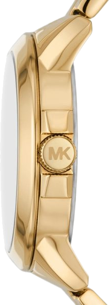 Michael Kors Bryn Quartz Gold Dial Gold Steel Strap Watch For Women - MK7317