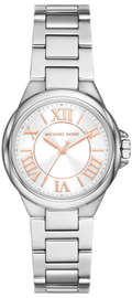 Michael Kors Camille Three Hand Silver Dial Silver Steel Strap Watch For Women - MK7259