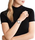 Michael Kors Camille Three Hand Silver Dial Silver Steel Strap Watch For Women - MK7259