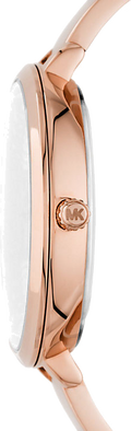 Michael Kors Charley Quartz Crystals Rose Gold Dial Rose Gold Steel Strap Watch For Women - MK4433