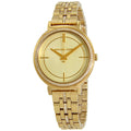 Michael Kors Cinthia Quartz Gold Dial Gold Steel Strap Watch For Women - MK3681