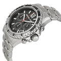 Michael Kors Everest Chronograph Black Dial Silver Steel Strap Watch For Women - MK5753