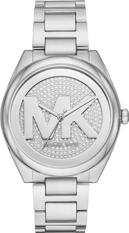 Michael Kors Janelle Quartz Silver Dial Silver Steel Strap Watch For Women - MK7311