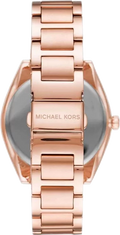 Michael Kors Janelle Quartz Crystals Rose Gold Dial Rose Gold Steel Strap Watch For Women - MK7312