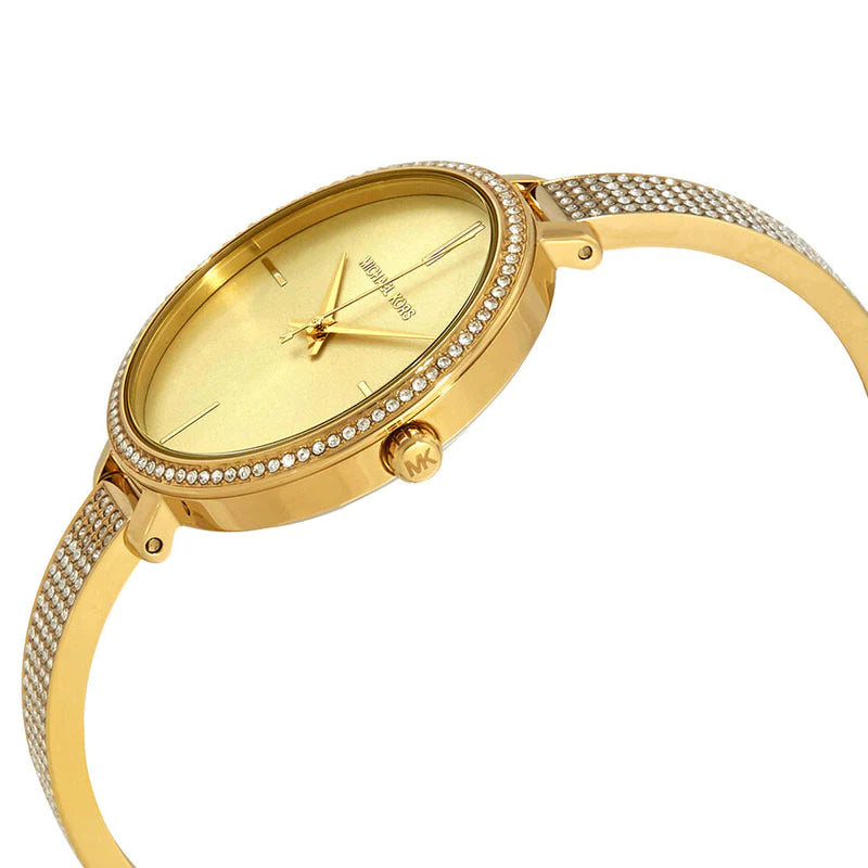 Michael Kors Jaryn Quartz Gold Dial Gold Steel Strap Watch For Women - MK3784