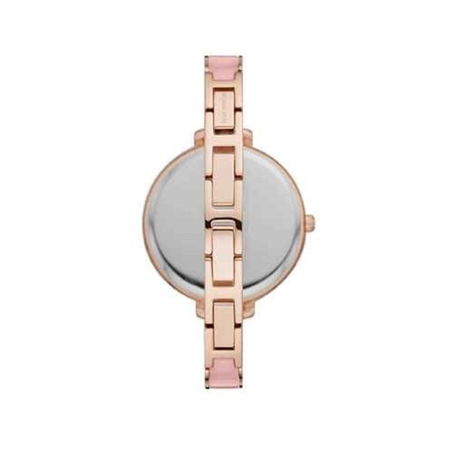 Michael Kors Jaryn Analog Gold Dial Pink Steel Strap Watch For Women - MK4545