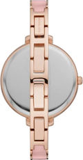 Michael Kors Jaryn Analog Gold Dial Pink Steel Strap Watch For Women - MK4545