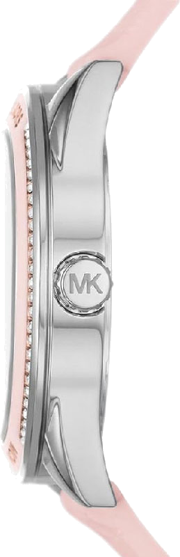 Michael Kors Jessa Quartz Silver Dial Pink Silicone Strap Watch For Women - MK7268