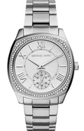 Michael Kors Bryn Quartz Silver Dial Silver Steel Strap Watch For Women - MK6133