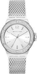 Michael Kors Lennox Three-Hand Silver Dial Silver Steel Strap Watch For Women - MK7337