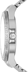 Michael Kors Lennox Three-Hand Silver Dial Silver Steel Strap Watch For Women - MK7337