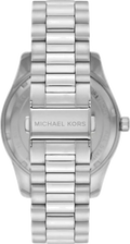 Michael Kors Lexington Quartz Black Dial Silver Steel Strap Watch For Women - MK8946