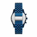 Michael Kors Lexington Chronograph Blue Dial Blue Steel Strap Watch For Men - MK8791