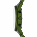 Michael Kors Lexington Chronograph Green Dial Green Steel Strap Watch For Men - MK8790