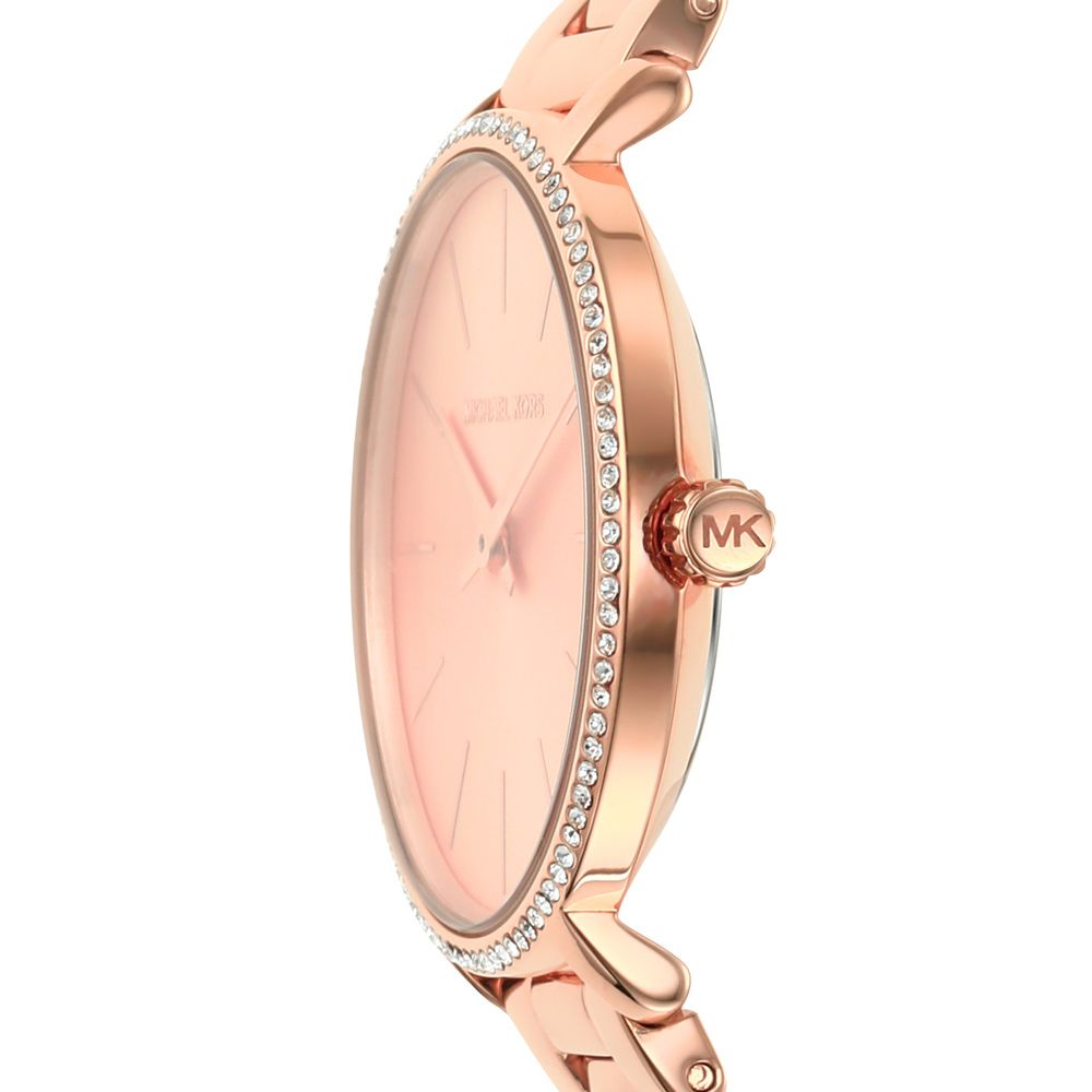 Michael Kors Pyper Quartz Rose Gold Dial Rose Gold Steel Strap Watch For Women - MK1040