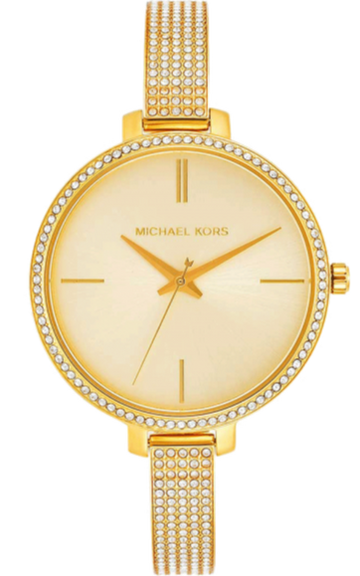 Michael Kors Jaryn Quartz Gold Dial Gold Steel Strap Watch For Women - MK3784