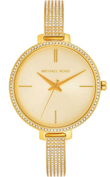 Michael Kors Jaryn Quartz Gold Dial Gold Steel Strap Watch For Women - MK3784