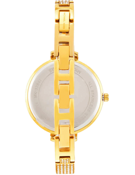 Michael Kors Jaryn Quartz Gold Dial Gold Steel Strap Watch For Women - MK3784