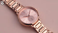 Michael Kors Portia Analog Quartz Rose Gold Dial Rose Gold Steel Strap Watch For Women - MK3839