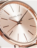 Michael Kors Pyper Quartz Rose Gold Dial Rose Gold Mesh Strap Watch For Women - MK4340