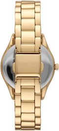 Michael Kors Lauryn Quartz Mother of Pearl Gold Dial Gold Steel Strap Watch For Women - MK4490