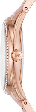 Michael Kors Janelle Analog Rose Gold Dial Two Tone Steel Strap Watch For Women - MK4731