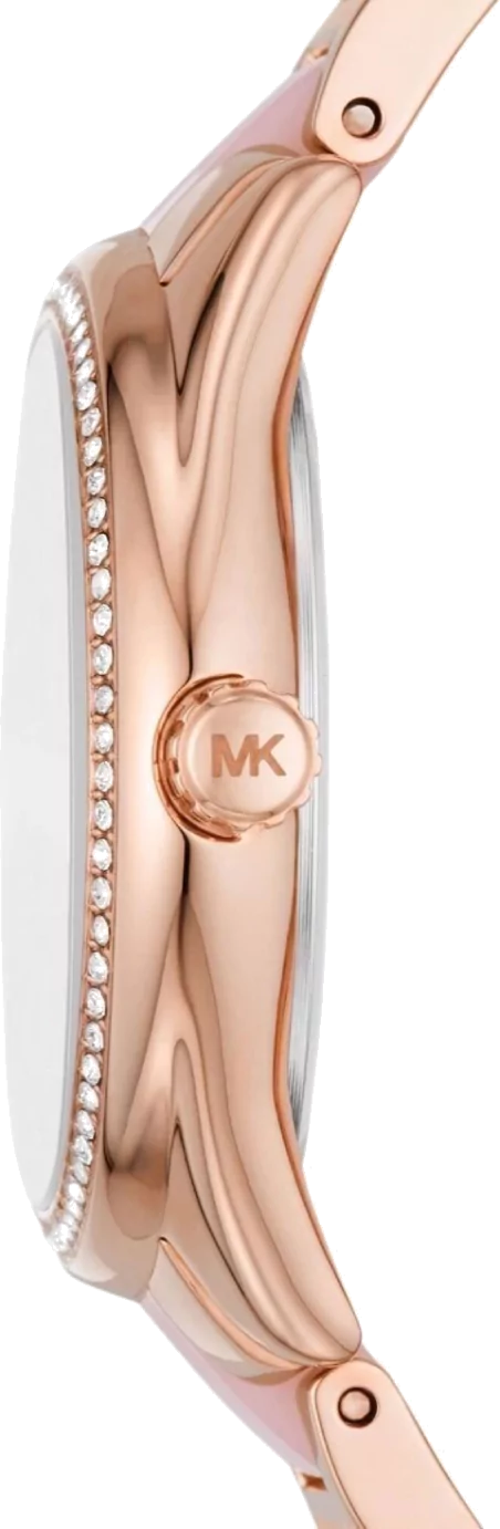 Michael Kors Janelle Analog Rose Gold Dial Two Tone Steel Strap Watch For Women - MK4731