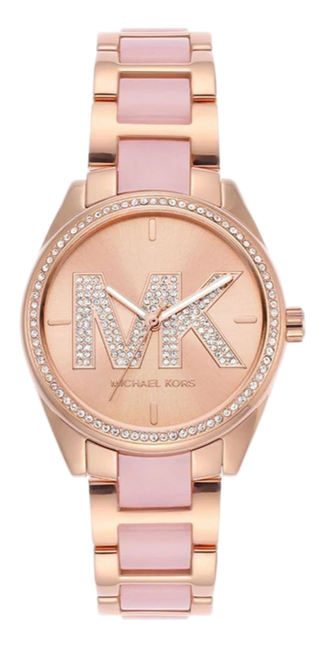 Michael Kors Janelle Analog Rose Gold Dial Two Tone Steel Strap Watch For Women - MK4731