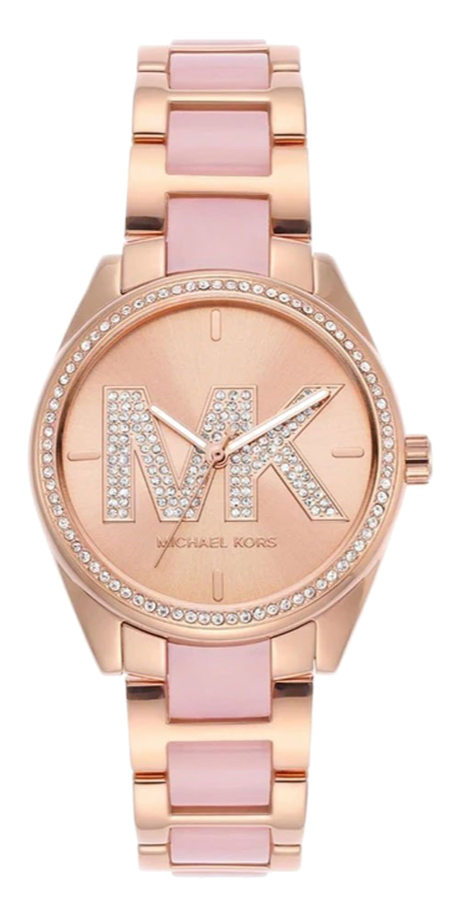 Michael Kors Janelle Analog Rose Gold Dial Two Tone Steel Strap Watch For Women - MK4731