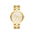 Michael Kors Garner Quartz Gold Dial Gold Steel Strap Watch For Women - MK6408