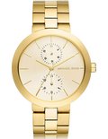 Michael Kors Garner Quartz Gold Dial Gold Steel Strap Watch For Women - MK6408