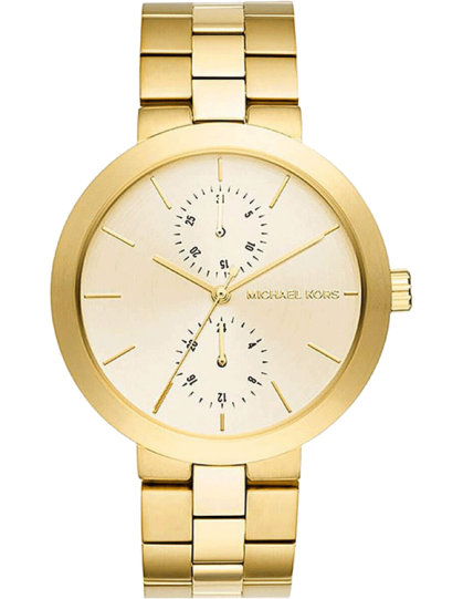 Michael Kors Garner Quartz Gold Dial Gold Steel Strap Watch For Women - MK6408