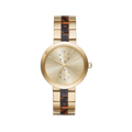 Michael Kors Garner Multifunction Gold Dial Two Tone Steel Strap Watch For Women - MK6471