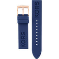 Michael Kors Janelle Three Hand Blue Dial Blue Rubber Strap Watch For Women - MK7140